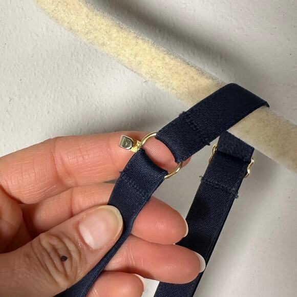 Lively Navy Blue & Orange Floral Underwire Bra Women's 34C - Picture 6 of 8